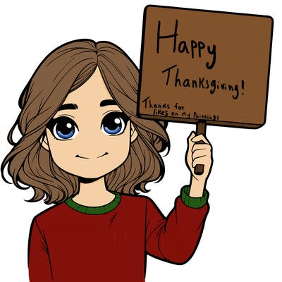 realistic girl holding up a sign