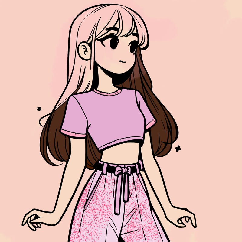 girl in a cute crop top