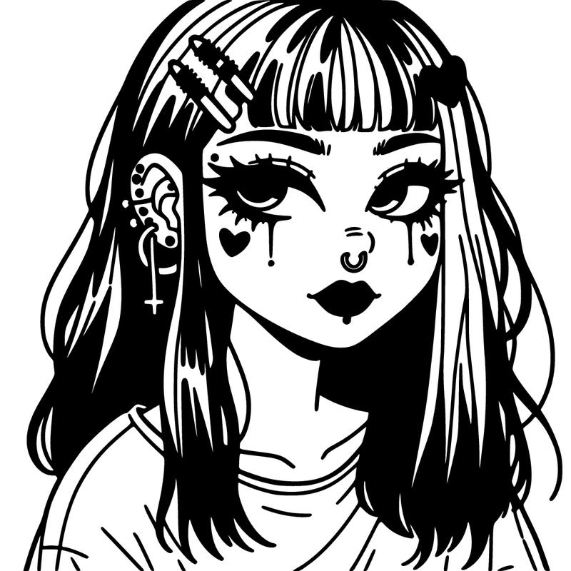 aesthetic grunge alt girl