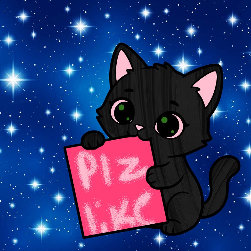 a small cat with a blank sheet of paper in its hand. the cat is sooooooo cute!