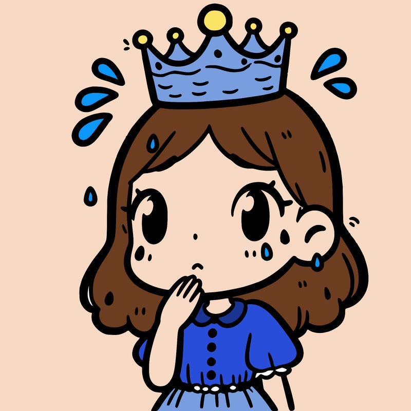 girl with water crown