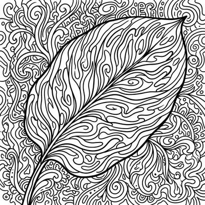 Embark on a vibrant journey with this stunning psychedelic Calathea leaf coloring page. Its intricate swirling patterns offer a captivating challenge for colorists of all levels, promising a truly immersive experience.