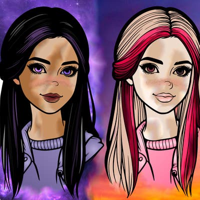 a realistic teenage girl beautiful