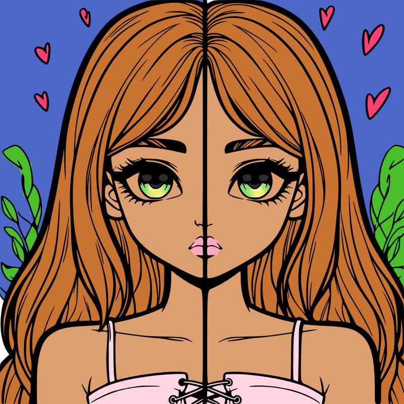 realistic girl split