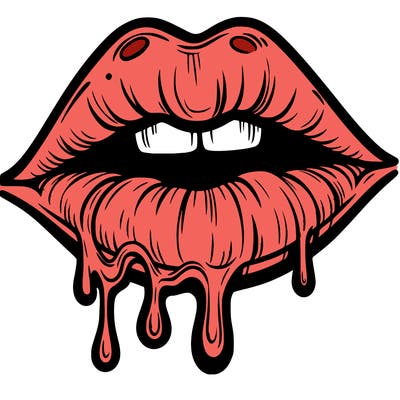 lips that look realistic and drip