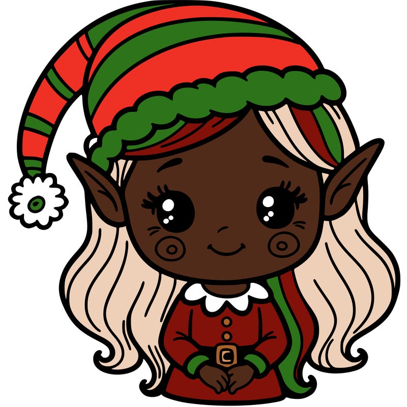 christmas elf girl