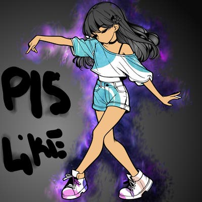 realistic girl danceing