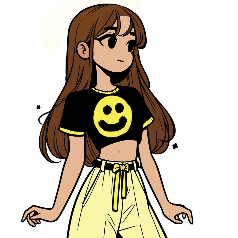 girl in a cute crop top