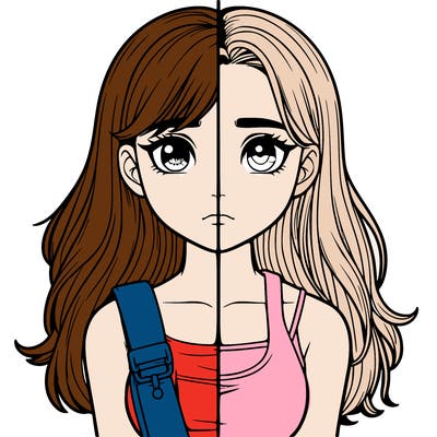 realistic girl split