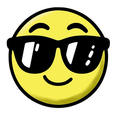 emoji with sunglasses
