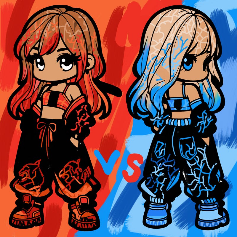 girl in crop top and baggy pants