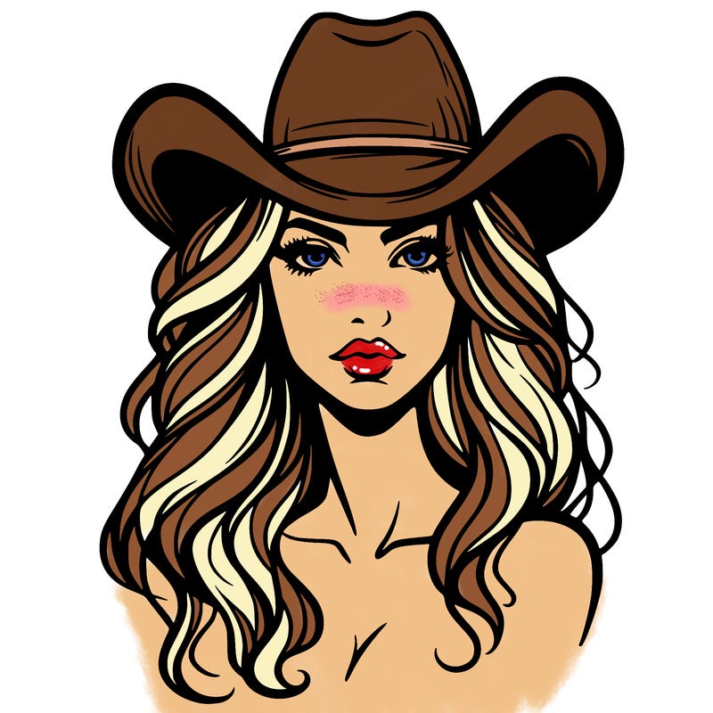 woman with cowboy hat
