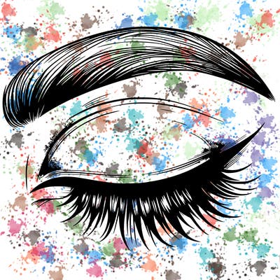 eye closed realistic