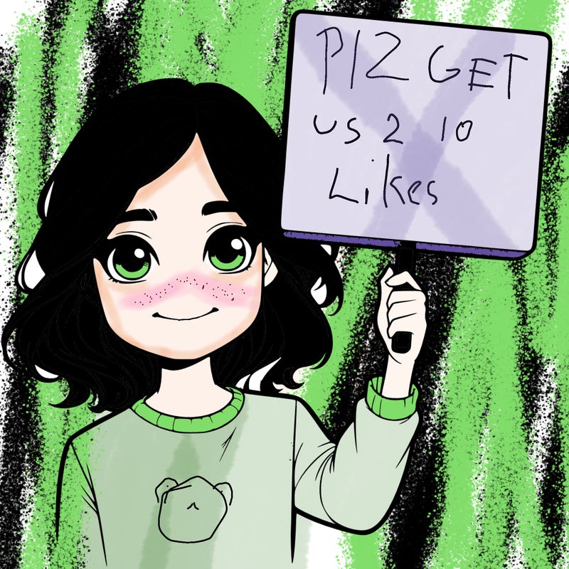 realistic girl holding up a sign