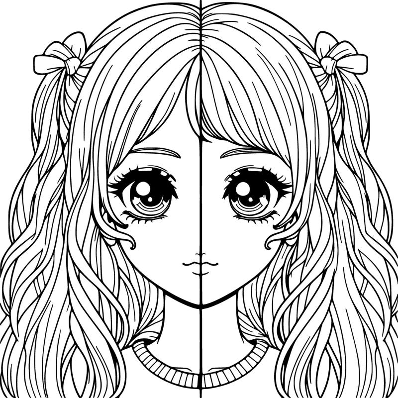 realistic pretty girl split