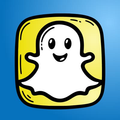 the original snap chat logo