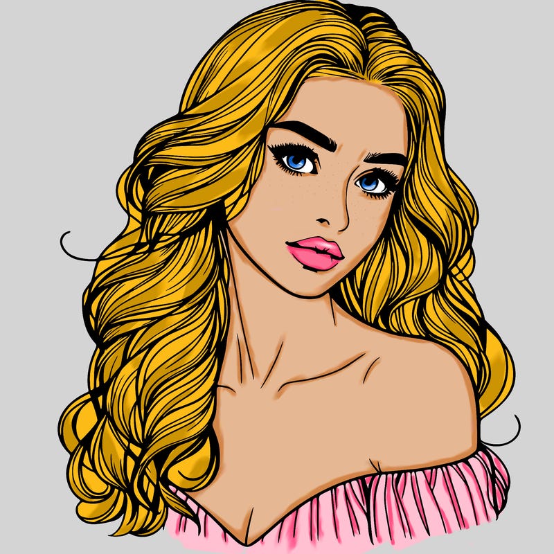 beautiful realistic girl