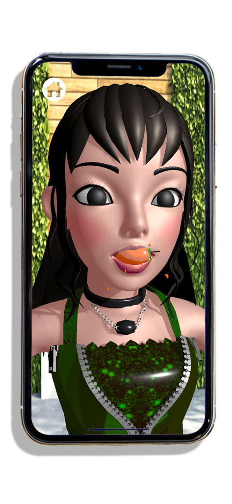 Satisfying Lips! ASMR Mukbang - 3D character eating a carrot in Satisfying Lips ASMR Mukbang mobile game
