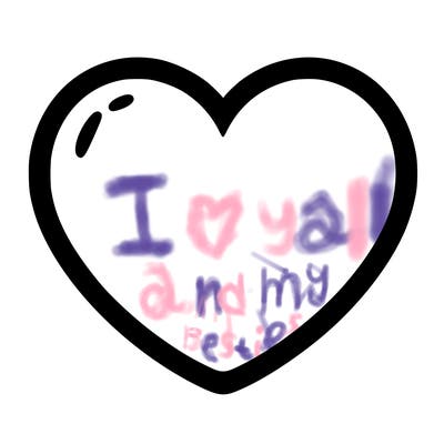 a blank heart