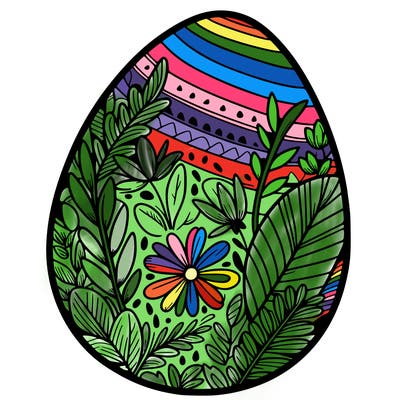 a detailed and realistic easter egg