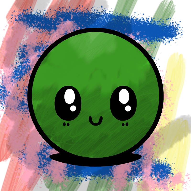 a blank, round circle