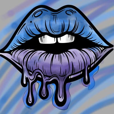 lips that look realistic and drip