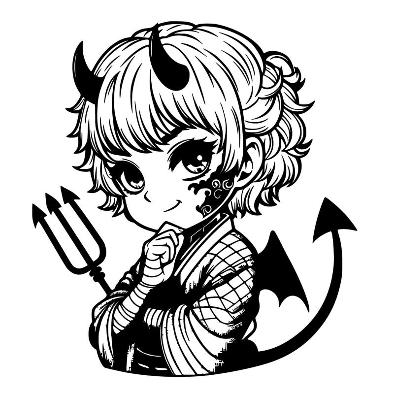 super realistic girl devil