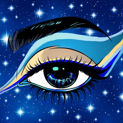 eye closed realistic