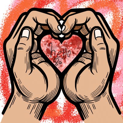 hands making a heart