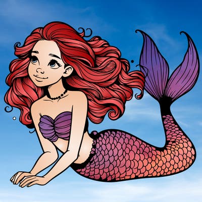 a realistic mermaid