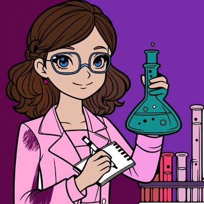 a female scientist