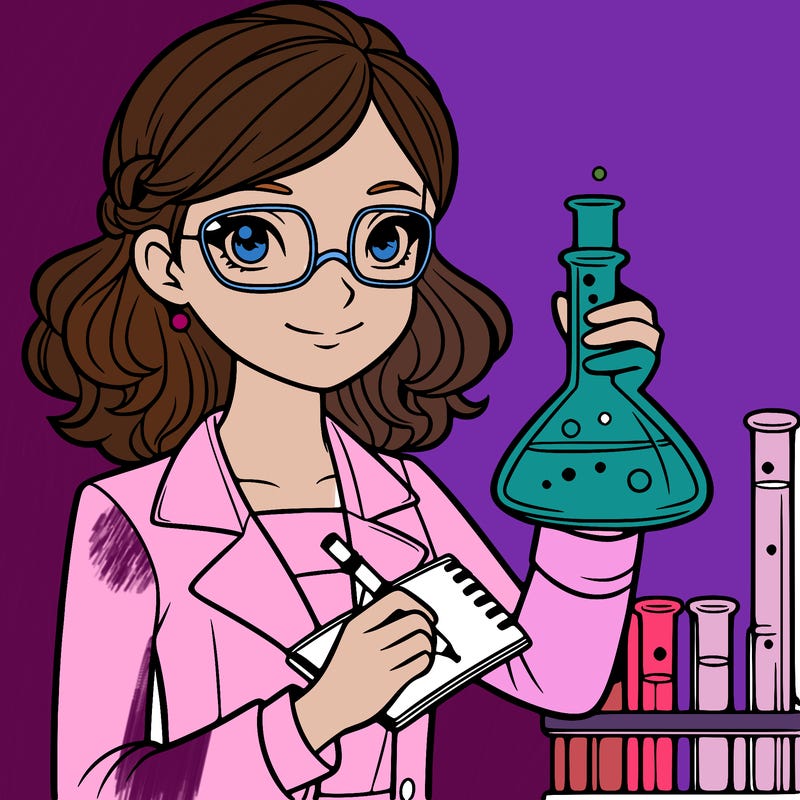 a female scientist
