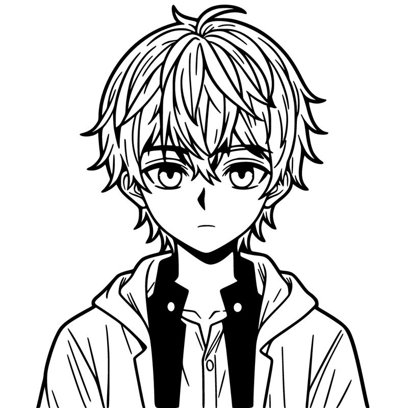 male manga character