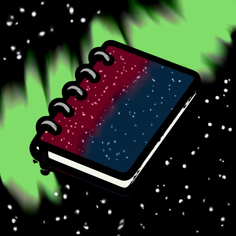 realistic blank notebook