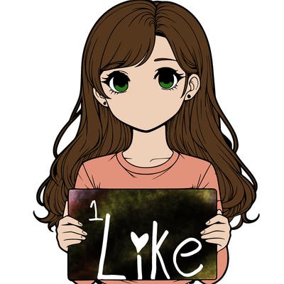 realistic girl holding a sign