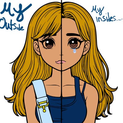 realistic girl split