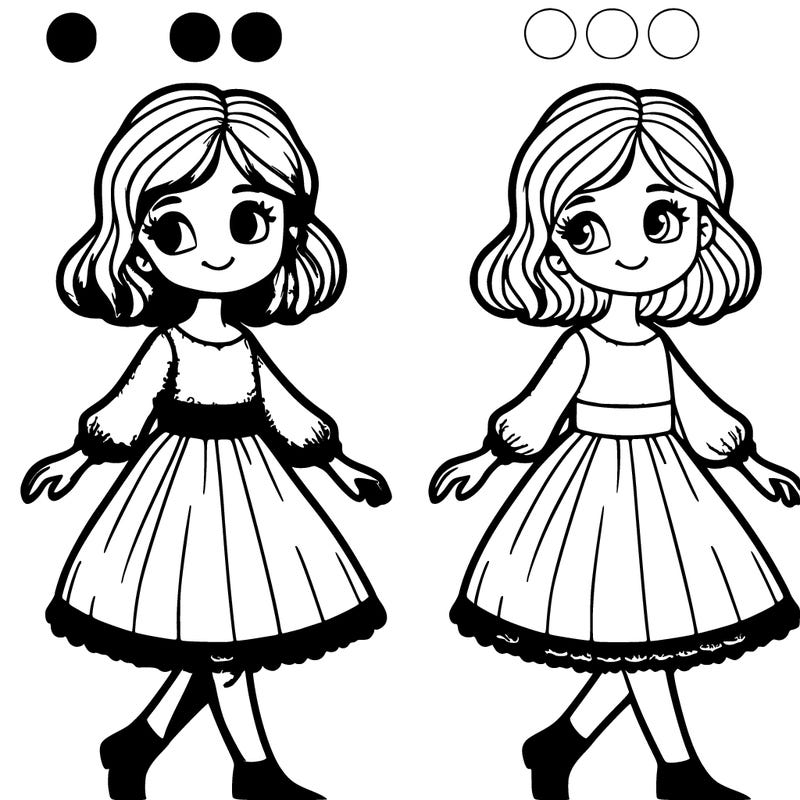 blond girl in a dress