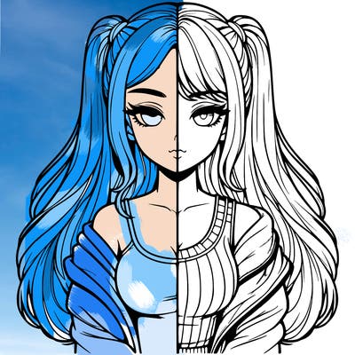 realistic girl split