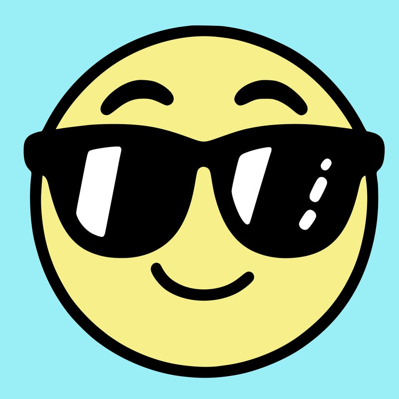 emoji with sunglasses