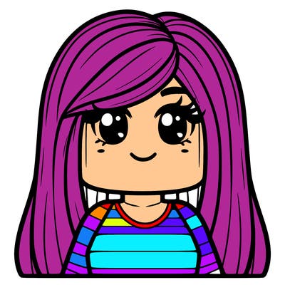 cute roblox girl with straight hair