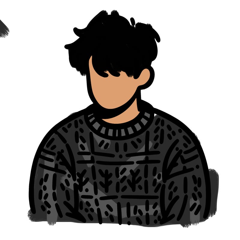 person with sweater on