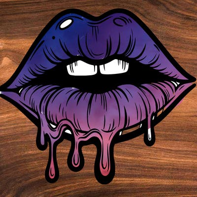 lips that look realistic and drip