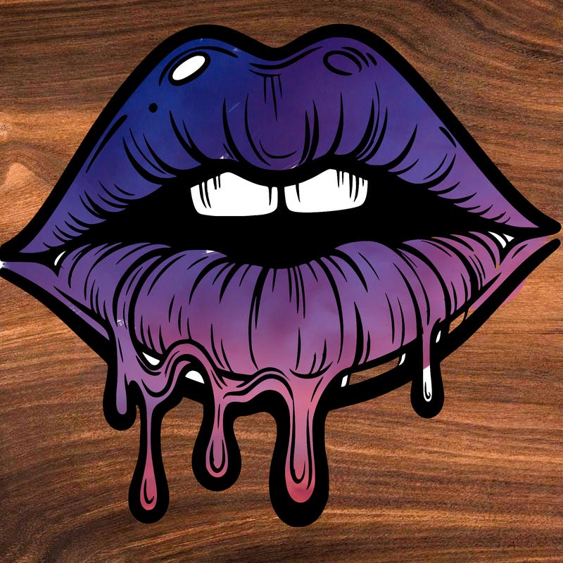 lips that look realistic and drip