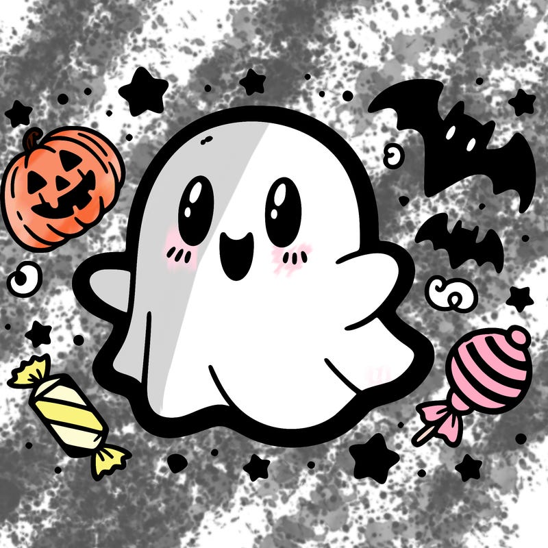 halloween cute little ghost