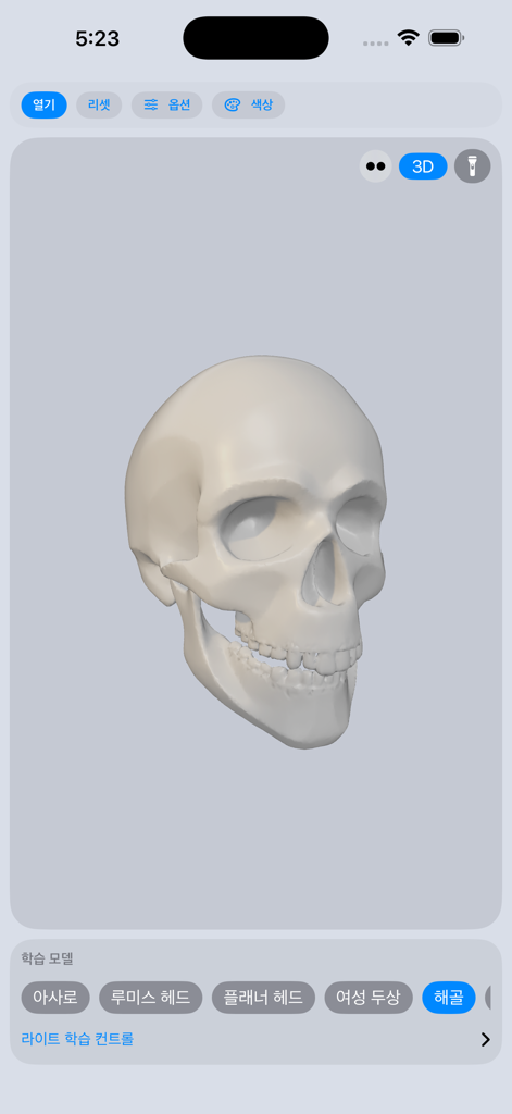 3DforArtist - 3D human skull model for anatomical drawing reference