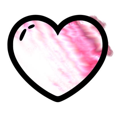 a blank heart