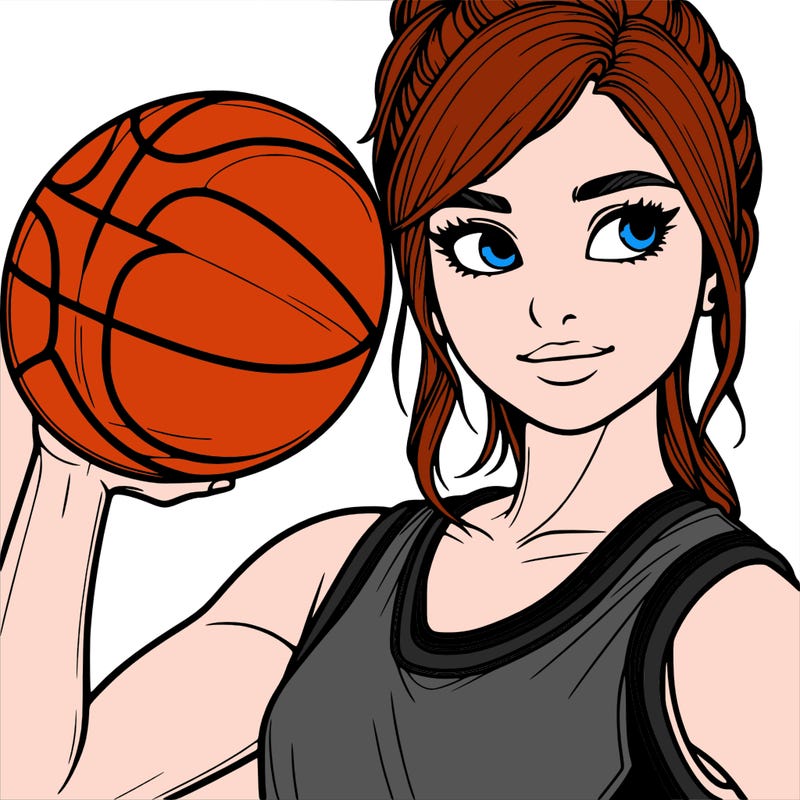 realistic basketball girl