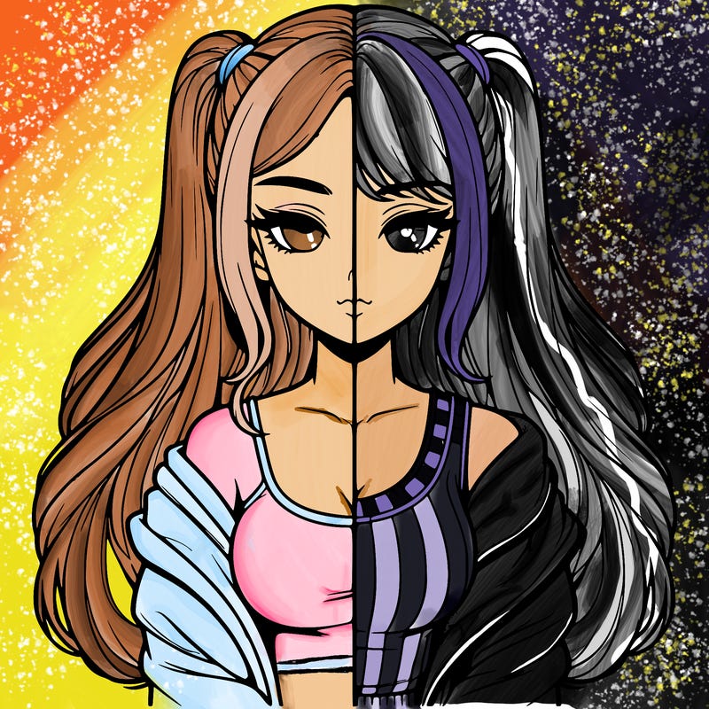 realistic girl split