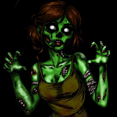 realistic zombie girl