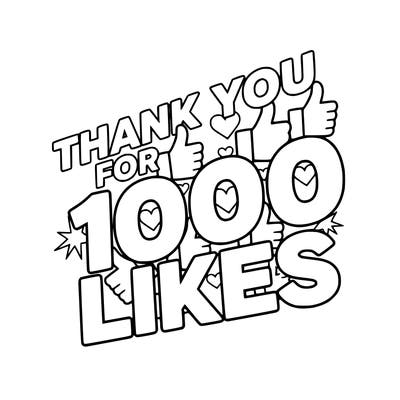 thank you for 1000 likes